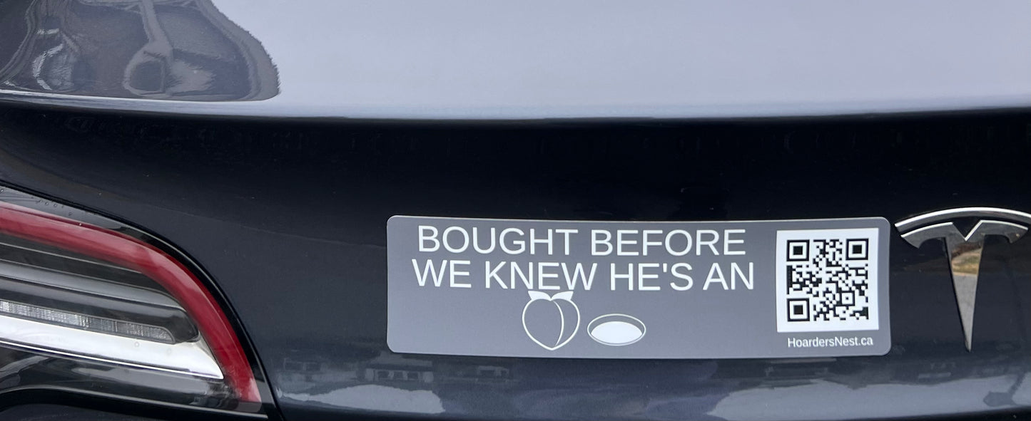 Car Magnet (English) - Bought before we knew he's an